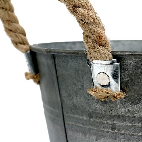 Floristik24 Balde antigo Ø25cm H24cm 2pcs