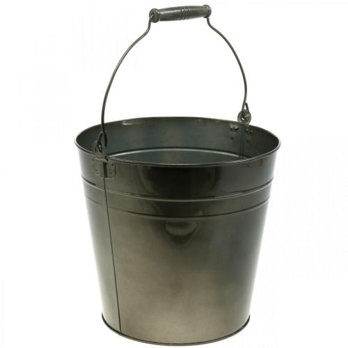 Floristik24 Recipiente de metal, balde de plantas, decoração de metal Ø27cm H25cm