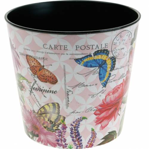 Floristik24 Plantador de flores de plástico Ø17 × H15.5cm vaso de flores