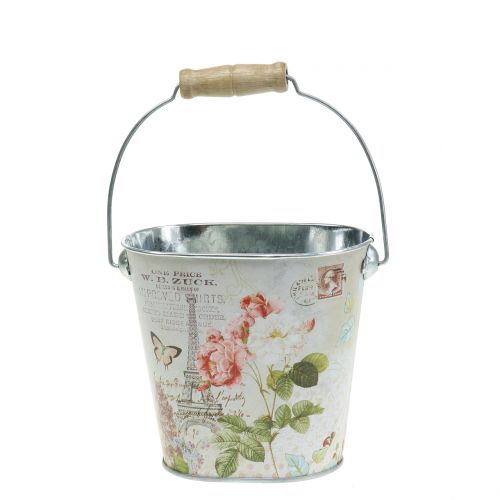 Balde de planta rosa oval H11cm
