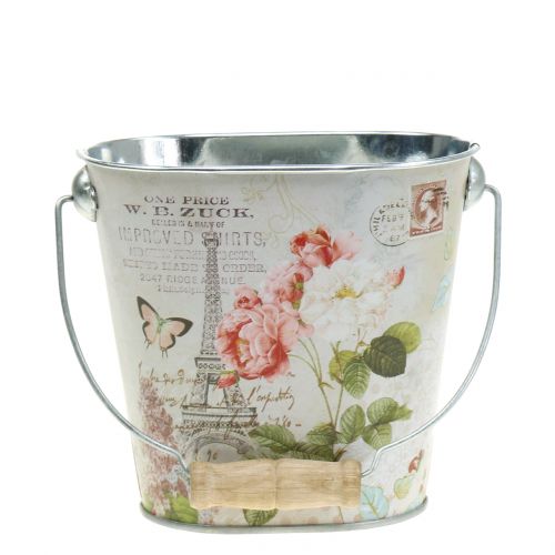 Floristik24 Balde de planta rosa oval H11cm