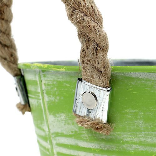 Floristik24 Balde com mola verde Ø25cm H24cm 2pcs