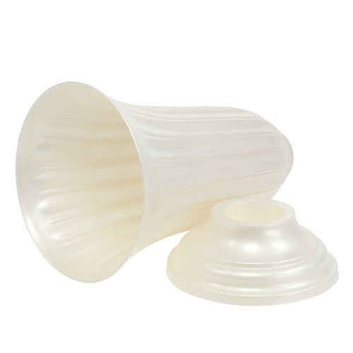Itens Vaso Lilia madrepérola Ø28cm, 1 peça