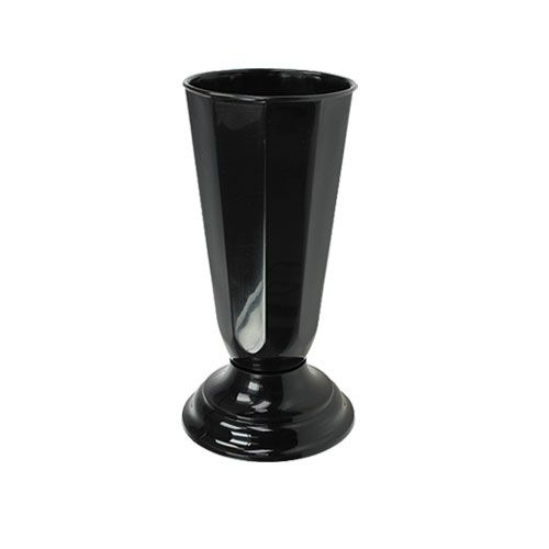 Floristik24 Vaso de fixação “Szwed” preto Ø13cm, 1ud