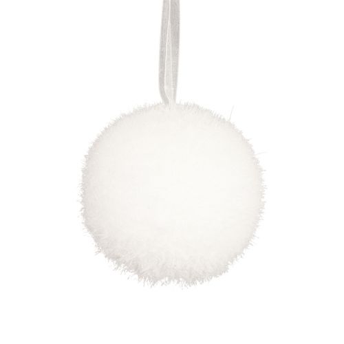 Decoração de bola de neve decoração de neve decoração de inverno cabide 7.5cm