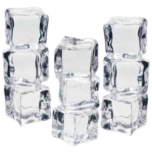 Cubos de gelo artificial decoração de janela 2 cm 20 unidades