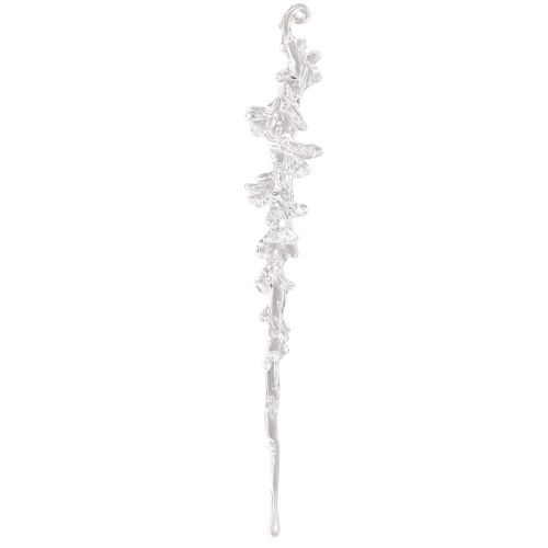 Floristik24 Decoração de inverno cabide de decoração de gelo transparente 25cm 3 peças