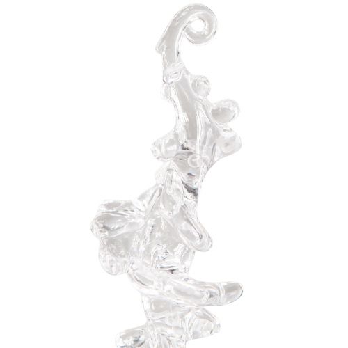 Itens Decoração de inverno cabide de decoração de gelo transparente 25cm 3 peças