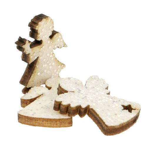 Floristik24 Anjo espalhado com glitter 2cm 144p