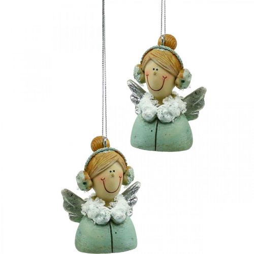 Floristik24 Pingente de anjo decoração de árvore de anjo de Natal Alt.5,5cm 8 peças