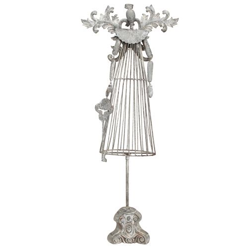 Itens Decoração de mesa vintage em metal anjo com base Alt.67cm