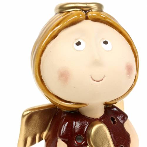Floristik24 Lanterna de anjo em cerâmica com coração Alt.17cm