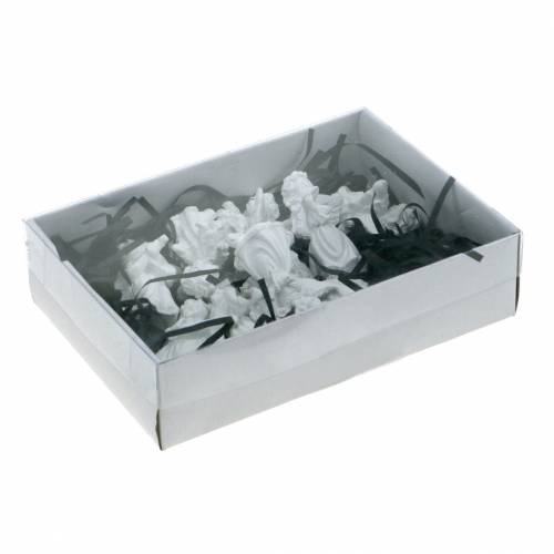 Floristik24 Anjo decorativo com instrumentos brancos H4.5cm 9pcs