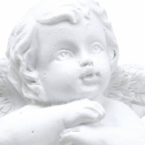 Floristik24 Decoração da árvore de Natal anjo branco 5 cm 4 unidades