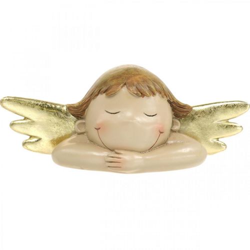 Floristik24 Figura decorativa de anjo Decoração de mesa de Natal 22,5 × 9,5 × 9cm