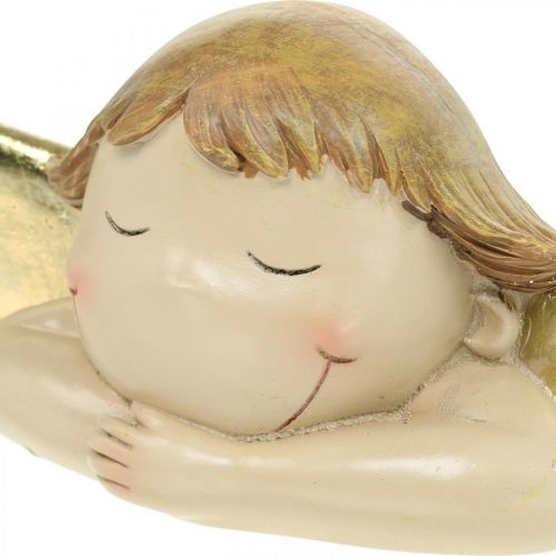 Floristik24 Figura decorativa de anjo Decoração de mesa de Natal 22,5 × 9,5 × 9cm