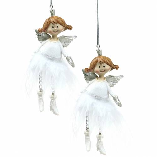 Floristik24 Decorações de Natal Decorações da árvore de Natal anjo 11,5 cm 4 unidades