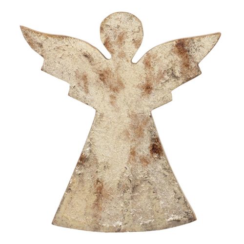 Decoração de anjo de Natal em madeira de mangueira de Natal 20×18×2,5cm