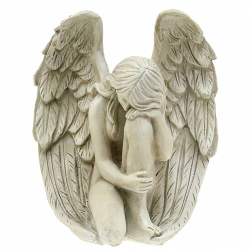 Floristik24 Decoração de túmulo de anjo Deco 16,5cm × 12cm H19cm