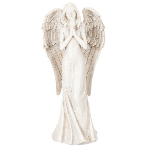 Estatueta de anjo em pé, em oração, para decoração, 36 cm