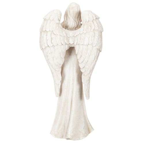 Estatueta de anjo em pé, em oração, para decoração, 36 cm | Floristik24.pt