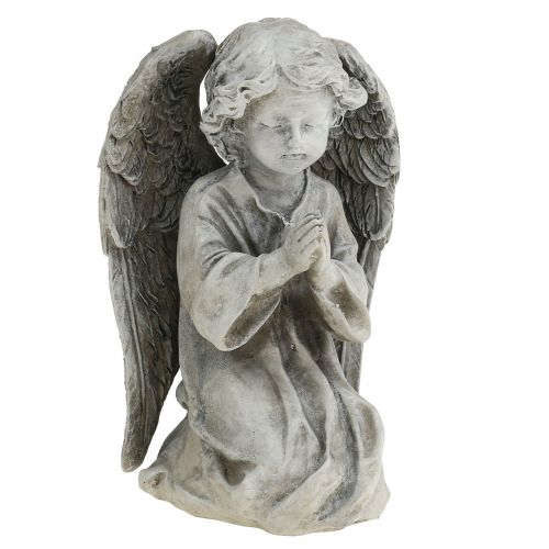 Floristik24 Deco angel grey 15cm