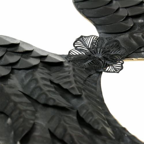 Floristik24 Asas de anjo de decoração de parede pretas 34cm x 47,5cm