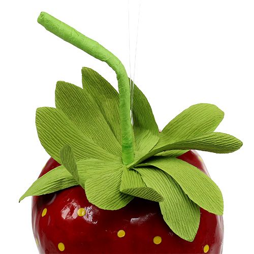 Floristik24 Morango artificial 18cm vermelho 1p