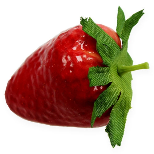 Floristik24 Bunda vermelha de morangos artificiais. 33st