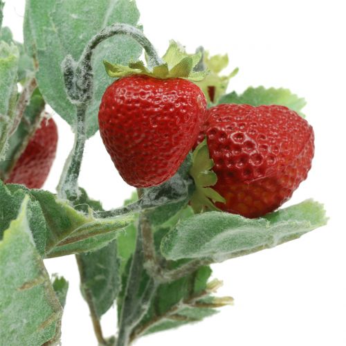 Floristik24 Colher morango artificial vermelho L30cm
