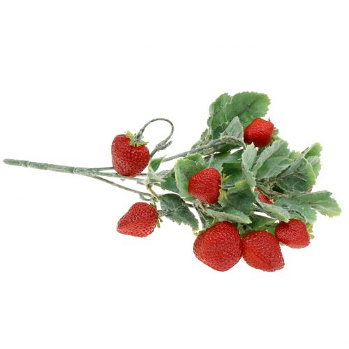 Floristik24 Colher morango artificial vermelho L30cm