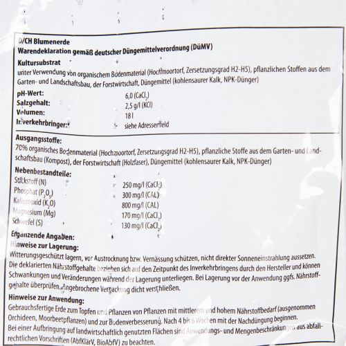 Itens Terra para vasos Villa Flora 18L