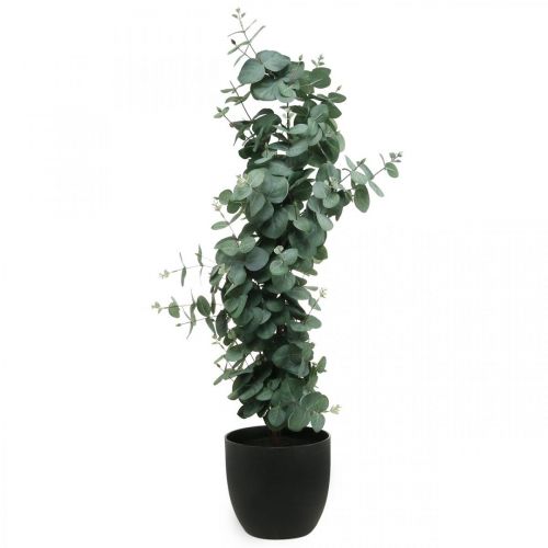 Floristik24 Eucalipto em vaso planta artificial Decoração de plantas artificiais H87cm