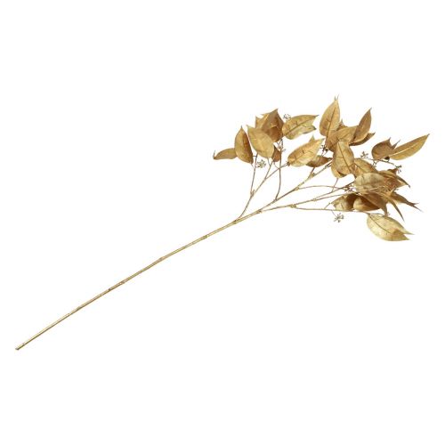 Itens Lancetas Artificiais de Eucalipto Ramo de Eucalipto Ouro 95cm
