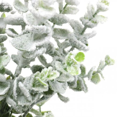 Ramo artificial de eucalipto nevado ramo decorativo de eucalipto Natal 48cm