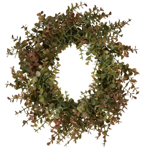 Floristik24 Coroa de eucalipto artificial decoração de outono eucalipto Ø36cm