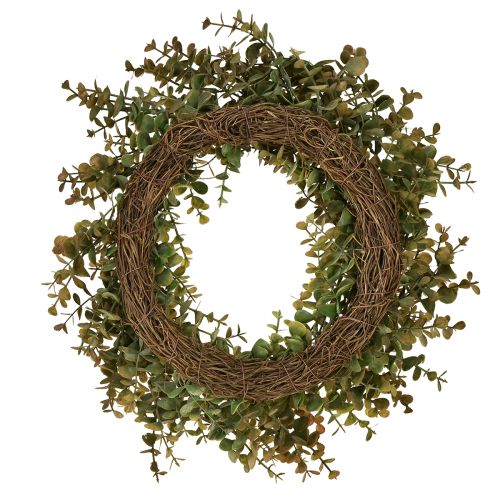 Itens Coroa de eucalipto artificial decoração de outono eucalipto Ø36cm