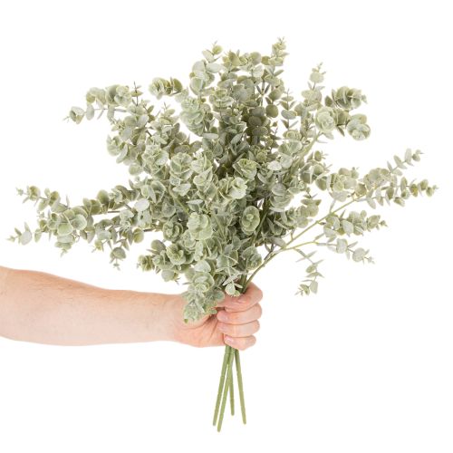 Ramo artificial de eucalipto, ramo decorativo para vasos e arranjos florais, 49 cm, conjunto com 4 peças. | Floristik24.pt