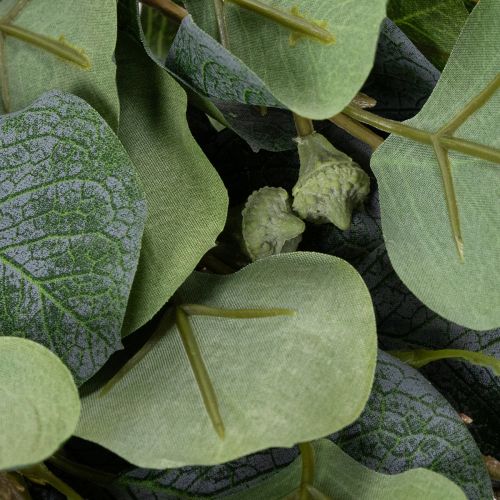 Itens Flor artificial de eucalipto para decoração de interiores moderna, 85 cm, conjunto de 3 peças.