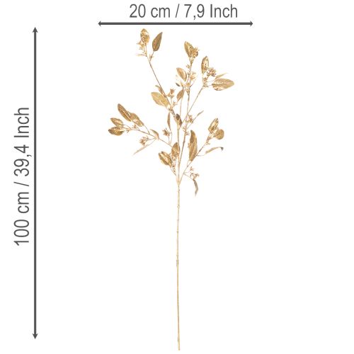 Ramo artificial de eucalipto, ramo decorativo para vaso, 100 cm | Floristik24.pt