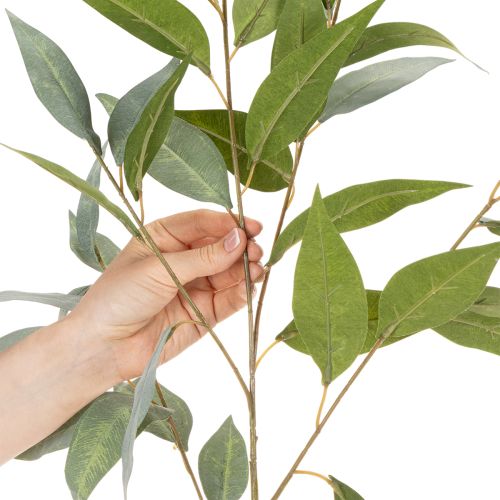 Ramo artificial de eucalipto, verde natural, decorativo, 100 cm | Floristik24.pt