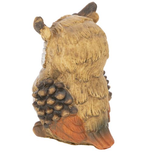 Estatueta de coruja, pequena coruja sentada, decoração, 11 cm | Floristik24.pt