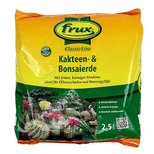 Floristik24 FRUX cacto e solo de bonsai 2,5 litros