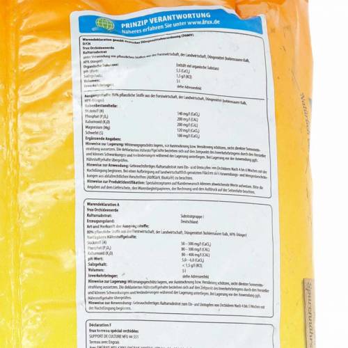 Itens Solo para orquídeas FRUX Earth (5 Ltr.)