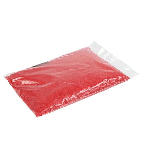 Floristik24 Cor areia 0,5mm vermelho 2kg