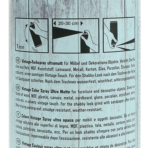 Floristik24 Spray colorido vintage azul claro 400ml