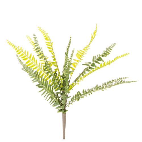 Ramo de samambaia artificial, planta verde artificial para decoração, 45 cm