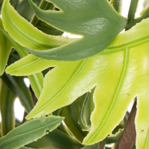 Samambaia artificial com torrão de raízes para decoração de casa e escritório, 57 cm | Floristik24.pt
