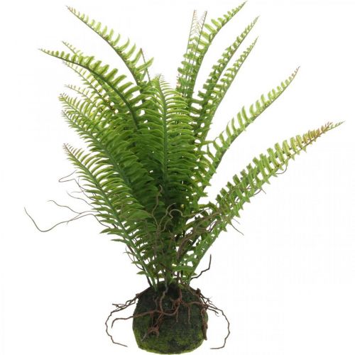 Floristik24 Samambaia Artificial com Bolas Verde Artificial Samambaia Deco H42cm