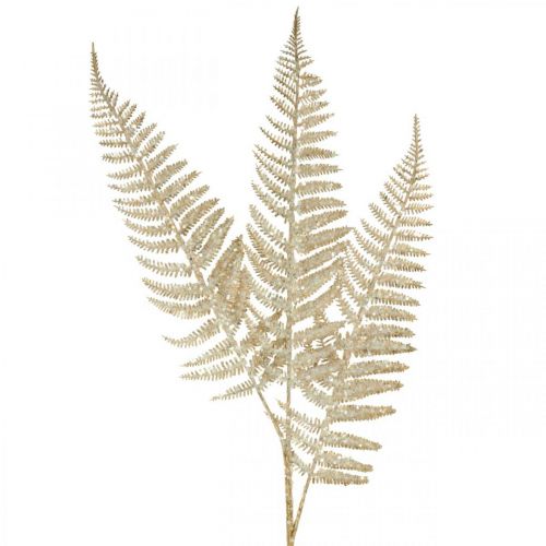 Floristik24 Deco samambaia planta artificial ouro, glitter decoração de natal 74cm